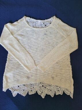 Cream Lace Women’s Sweater